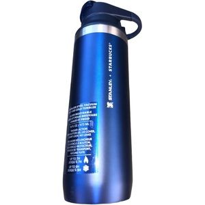 Starbucks Stanley Stainless Steel Vacuum Tumbler 16oz 2022 Dark Blue Holiday Edi